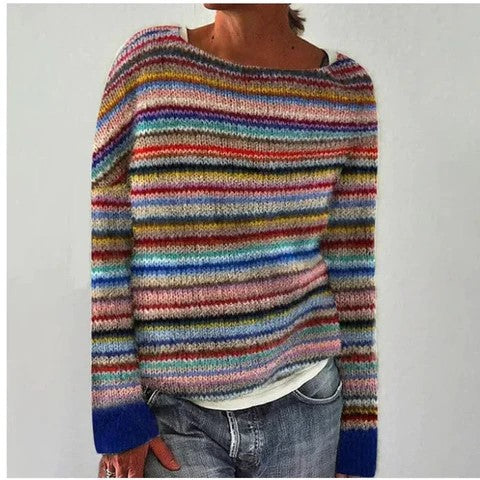 Anneliese - Retro Vibes Striped Sweater